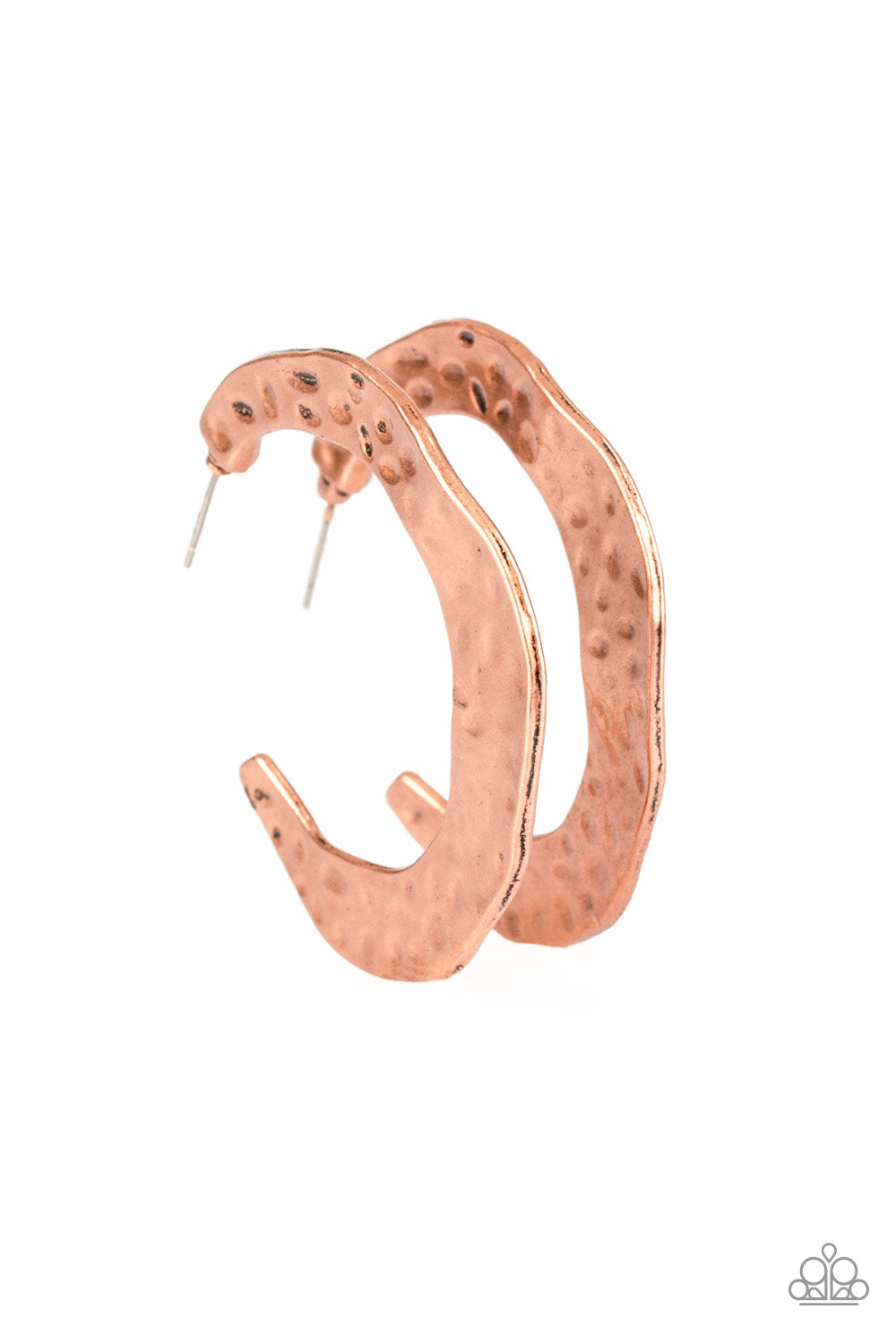 Paparazzi The HOOP Up - Copper Hoop Earrings - Pusher P