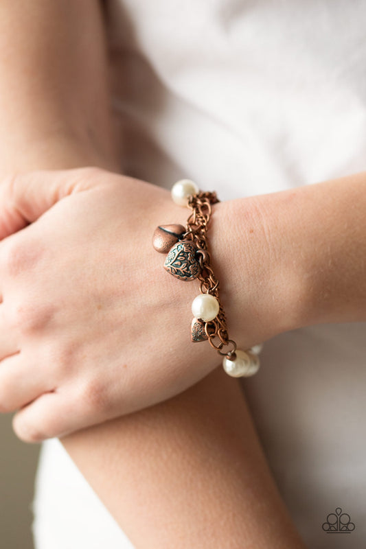 Paparazzi More Amour - Copper Bracelet - Pusher P