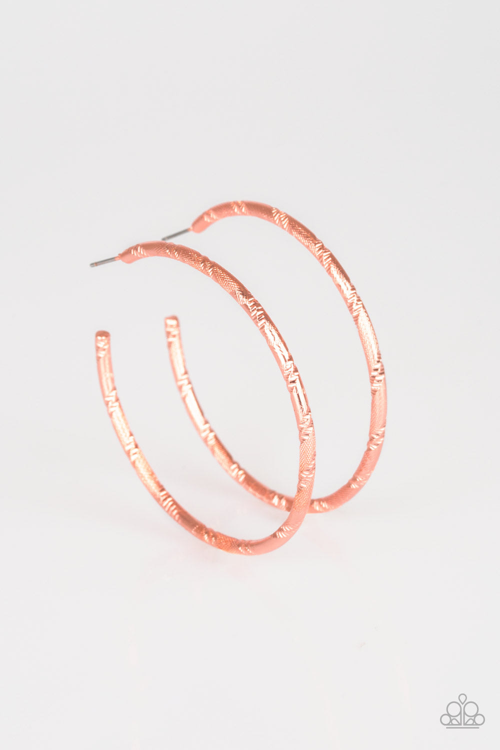 Paparazzi A Double Take - Copper Earrings - Pusher P Jewelry Paparazzi jewelry images