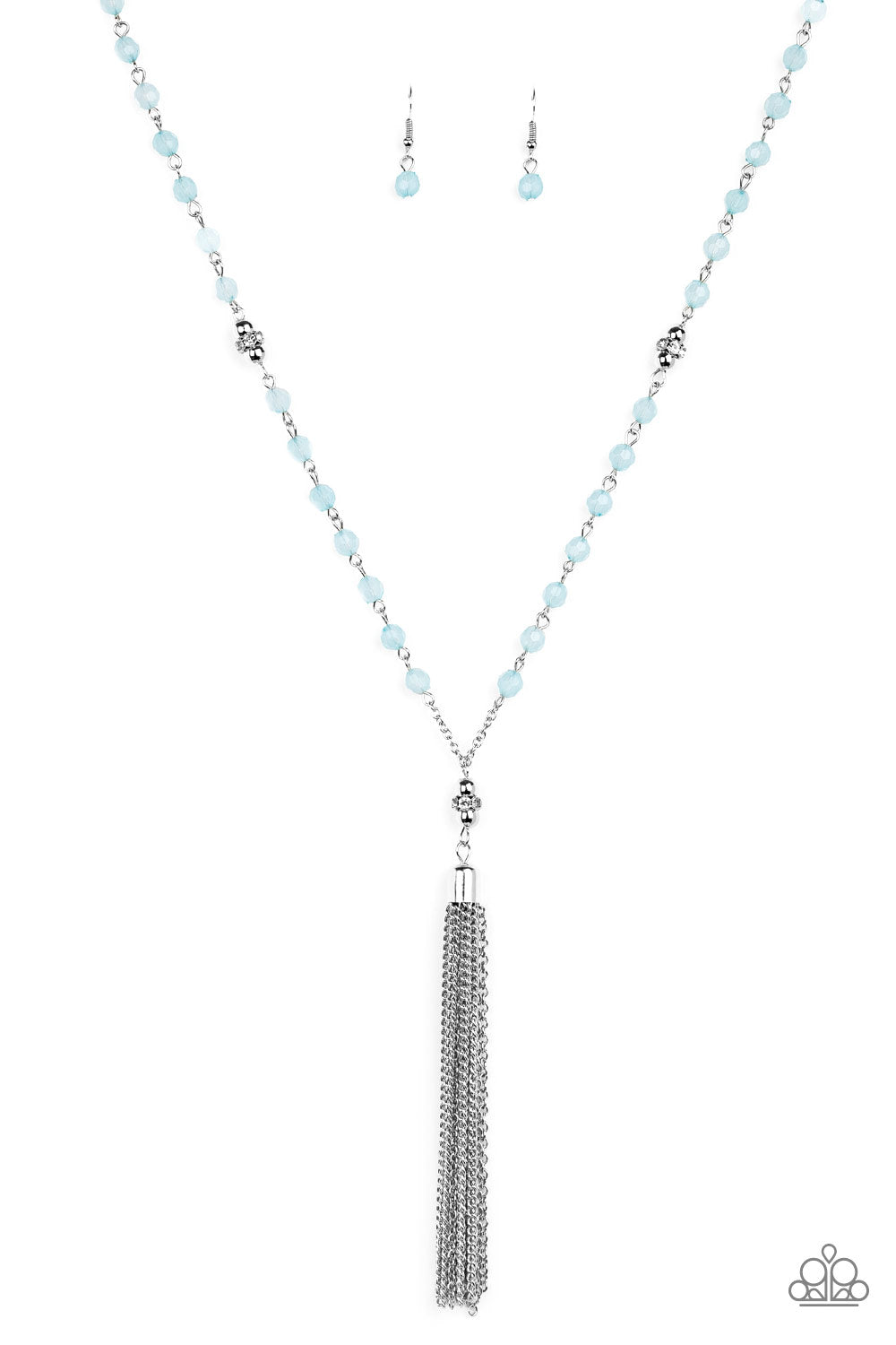 Paparazzi Tassel Takeover - Blue Necklace - Pusher P
