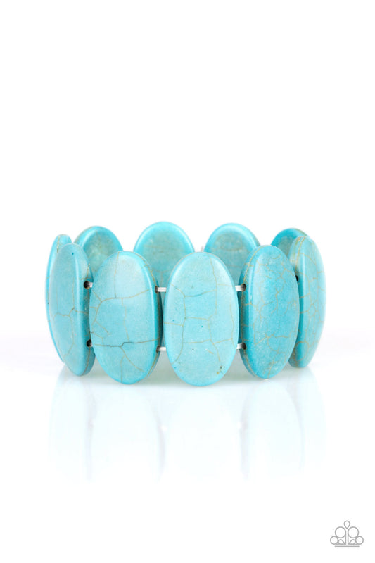 Paparazzi Dramatically Nomadic - Blue Bracelet - Pusher P