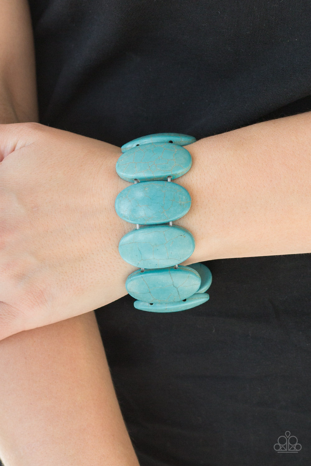 Paparazzi Dramatically Nomadic - Blue Bracelet - Pusher P