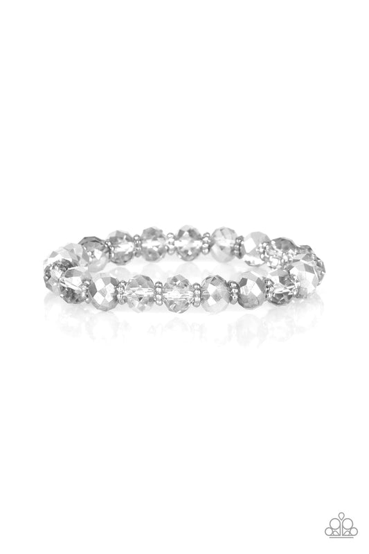 Paparazzi Crystal Candelabras - Silver Bracelet - Pusher P