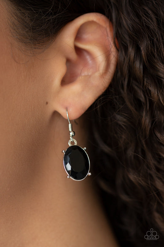 Paparazzi Goddess Glow - Black Teardrop Necklace