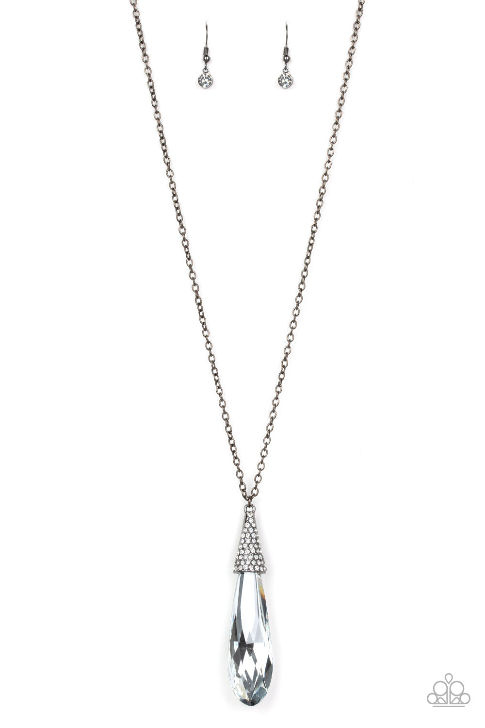 Paparazzi Jaw-Droppingly Jealous - Black Teardrop Necklace - Pusher P