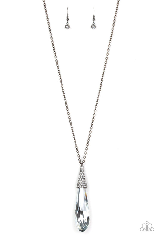 Paparazzi Jaw-Droppingly Jealous - Black Teardrop Necklace - Pusher P