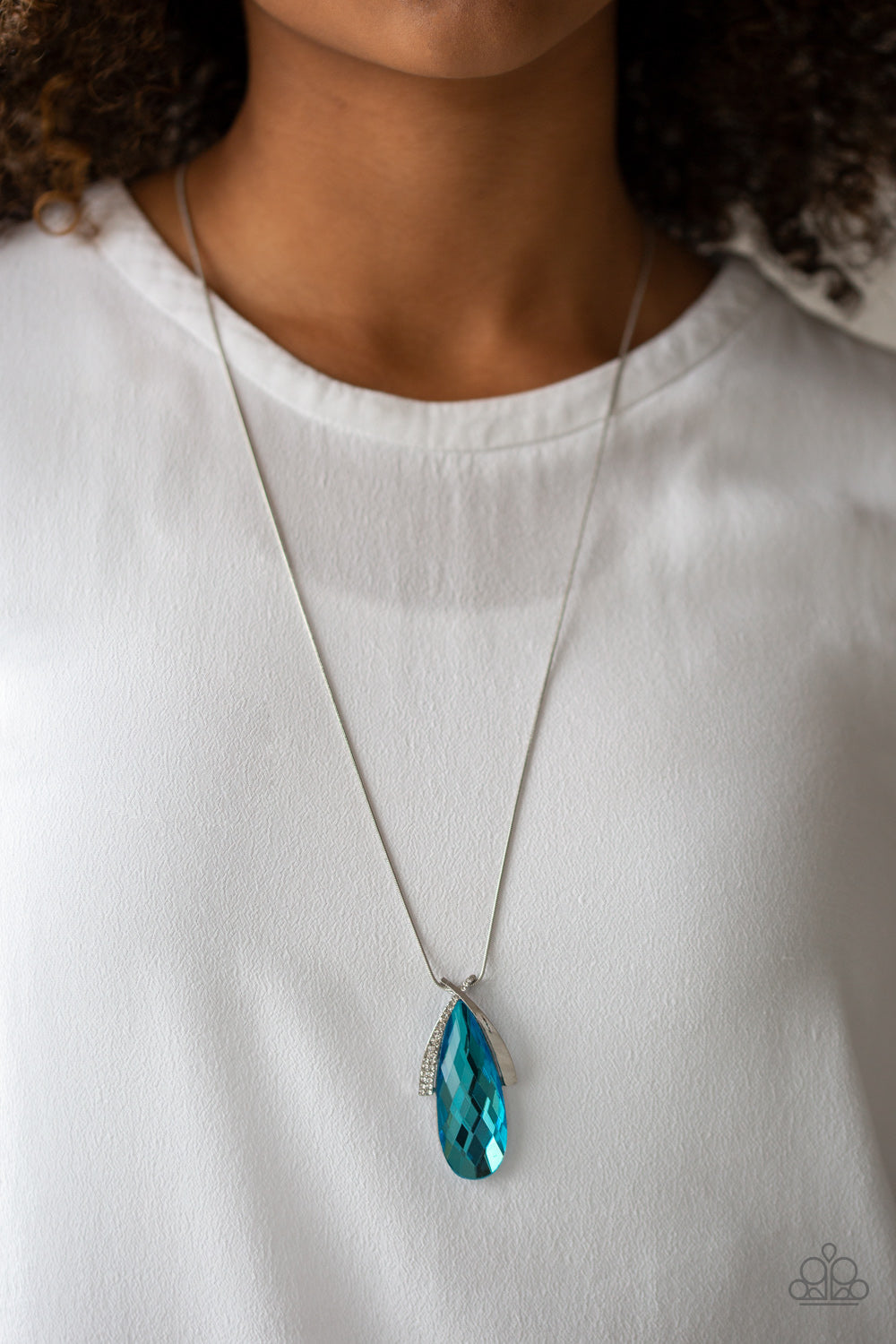 Paparazzi Stellar Sophistication - Blue Necklace - Pusher P