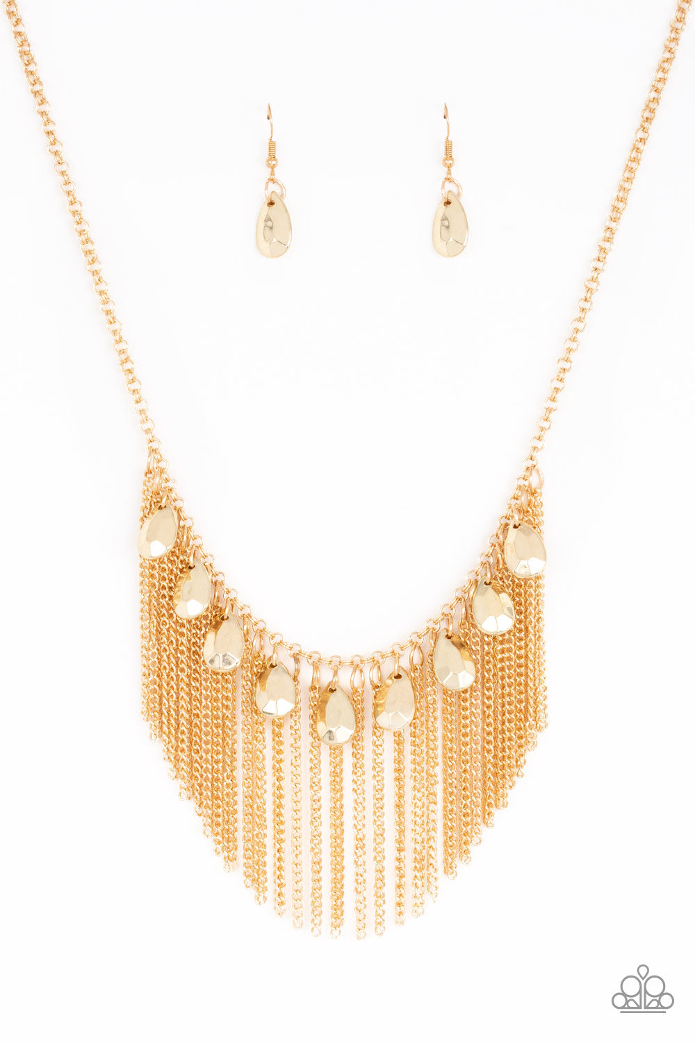 Paparazzi Bragging Rights - Gold Necklace - Pusher P