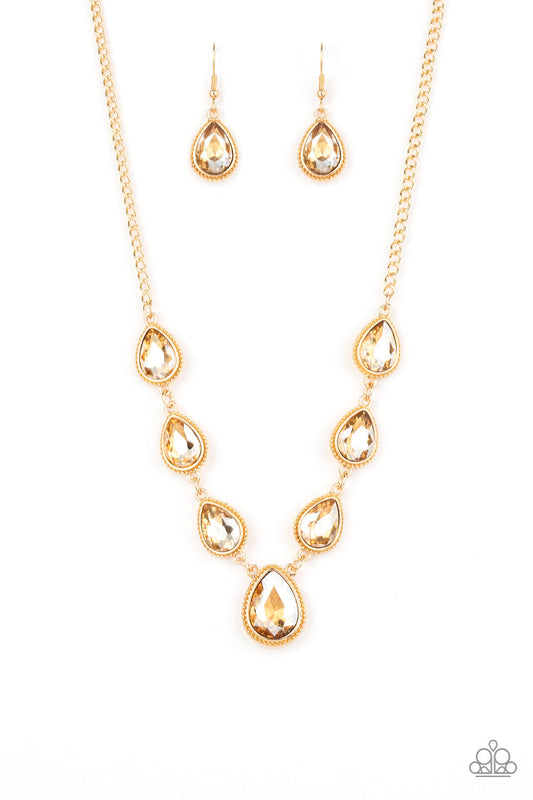 Paparazzi Socialite Social - Gold Necklace - Pusher P