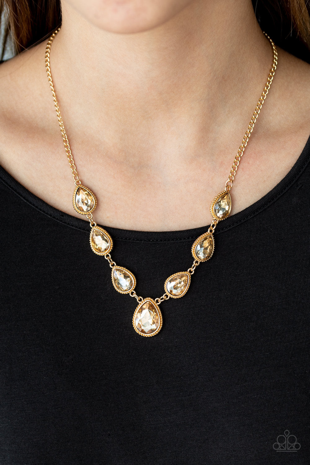 Paparazzi Socialite Social - Gold Necklace - Pusher P