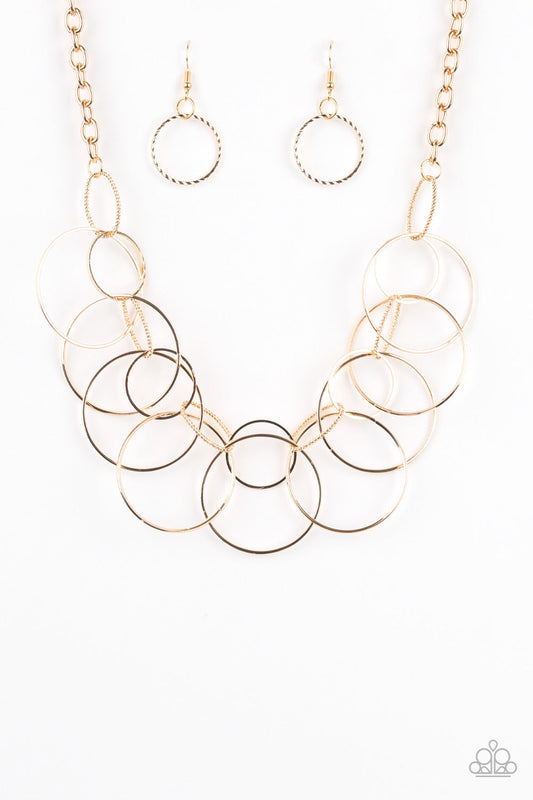 Paparazzi Circa de Couture - Gold Necklace