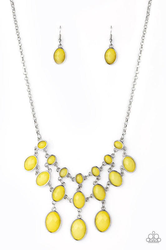 Paparazzi Mermaid Marmalade - Yellow Necklace - Pusher P