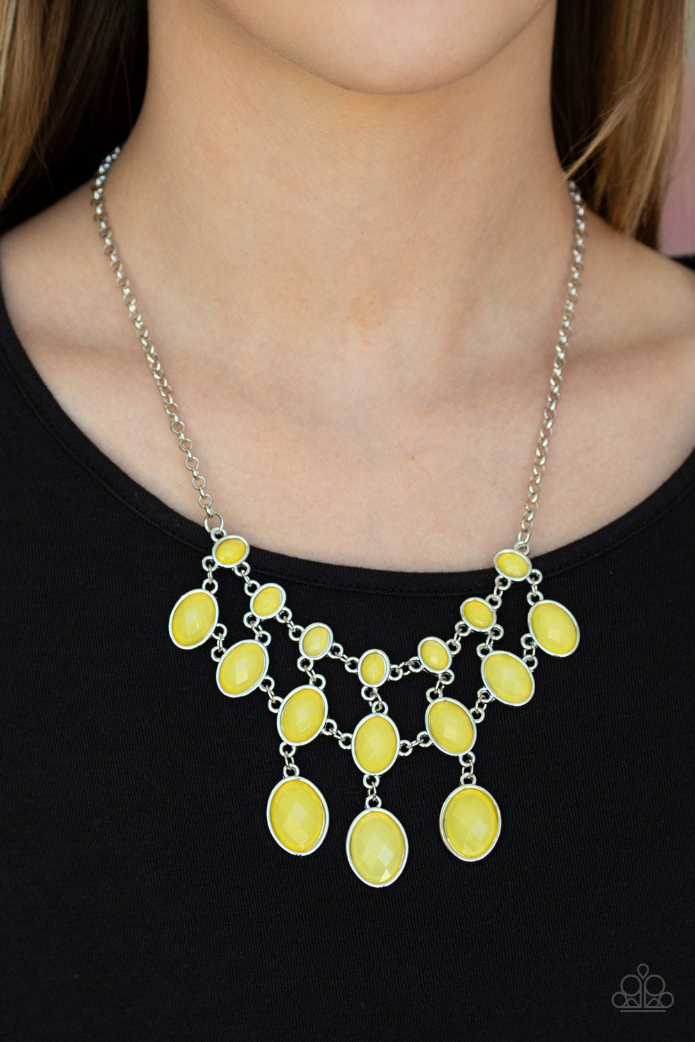 Paparazzi Mermaid Marmalade - Yellow Necklace - Pusher P