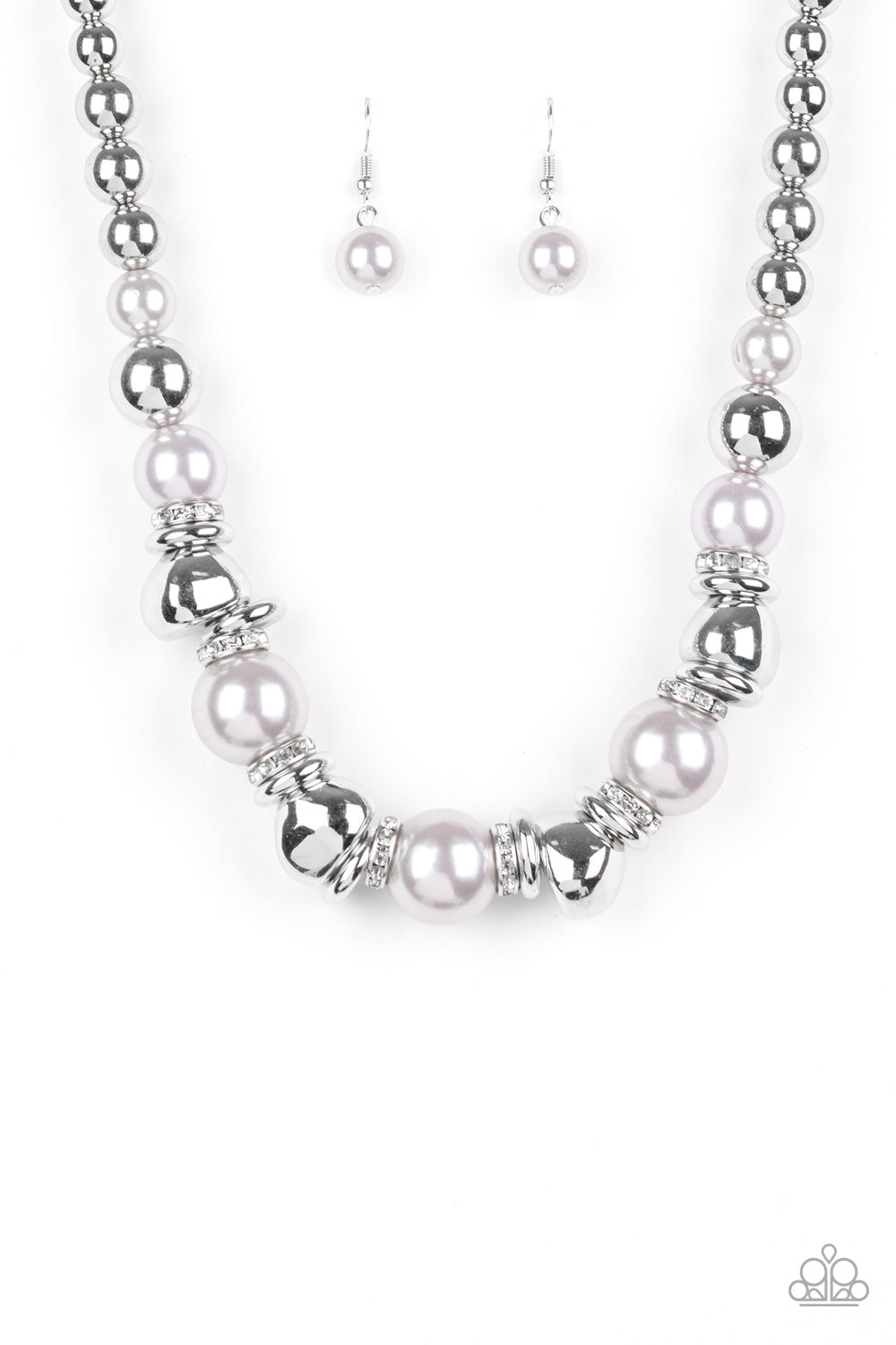 Paparazzi Hollywood HAUTE Spot - Silver Necklace - Pusher P