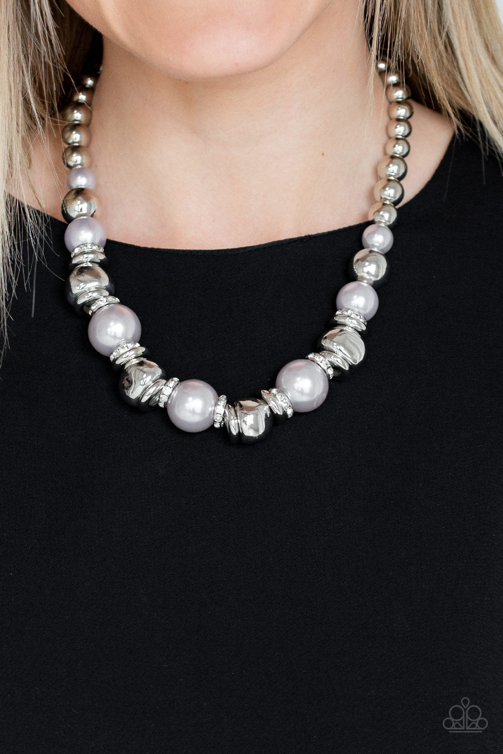 Paparazzi Hollywood HAUTE Spot - Silver Necklace - Pusher P