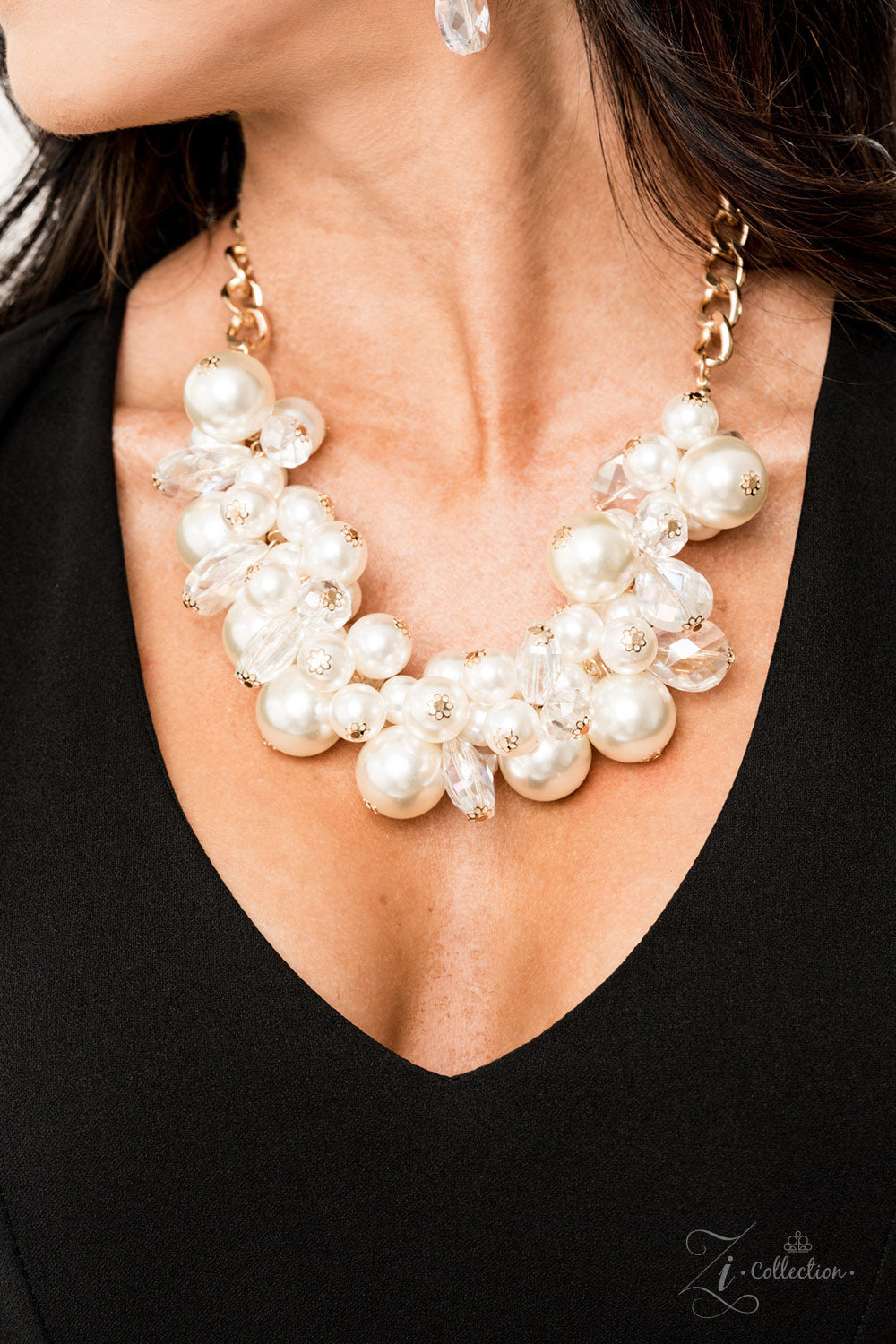 Paparazzi Captivate 2019 Zi Collection White Necklace - Pusher P