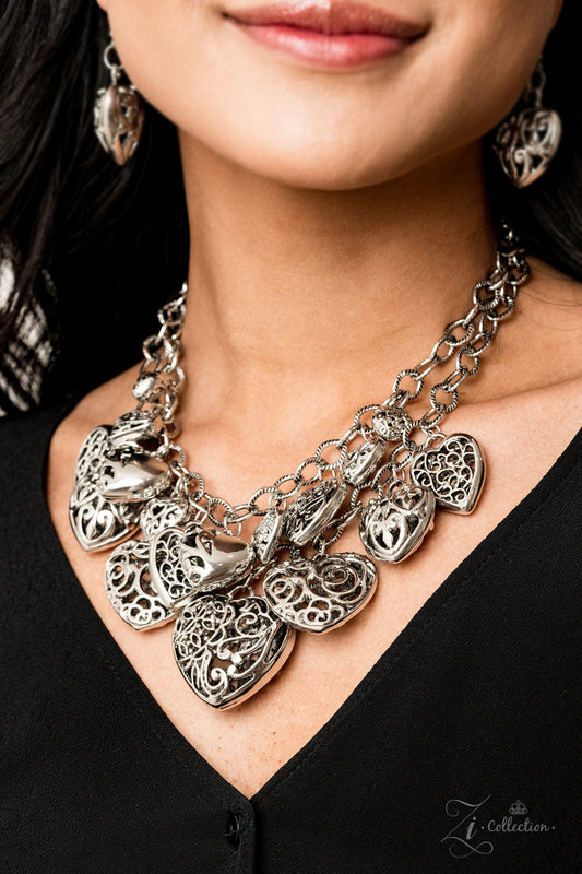 Paparazzi Cherish 2019 Zi Collection Silver Necklace - Pusher P