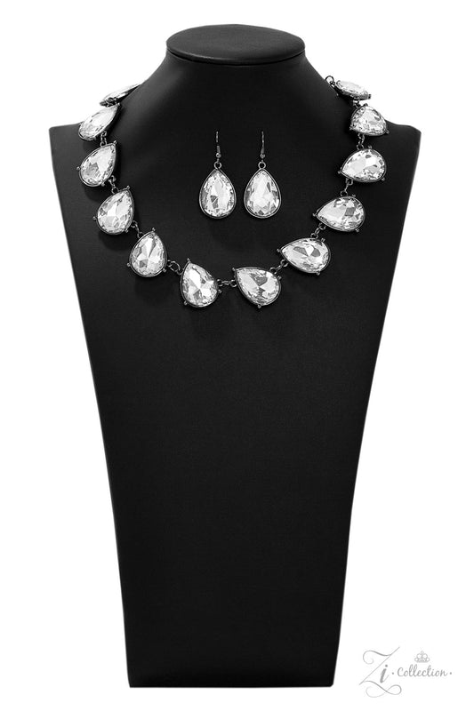 Paparazzi Mystique 2019 Zi Collection White Necklace - Pusher P