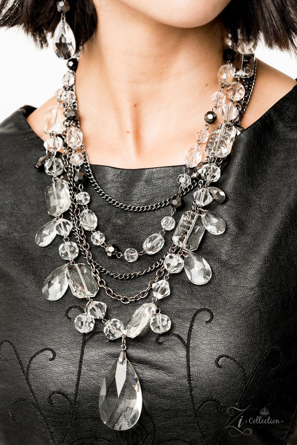 Paparazzi Prismatic 2019 Zi Collection Gunmetal Necklace - Pusher P