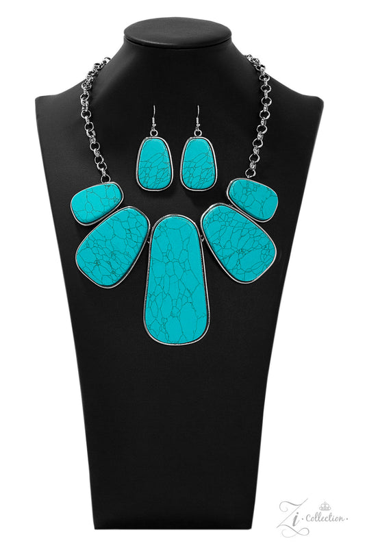 Paparazzi Monumental 2019 Zi Collection Turquoise Necklace - Pusher P