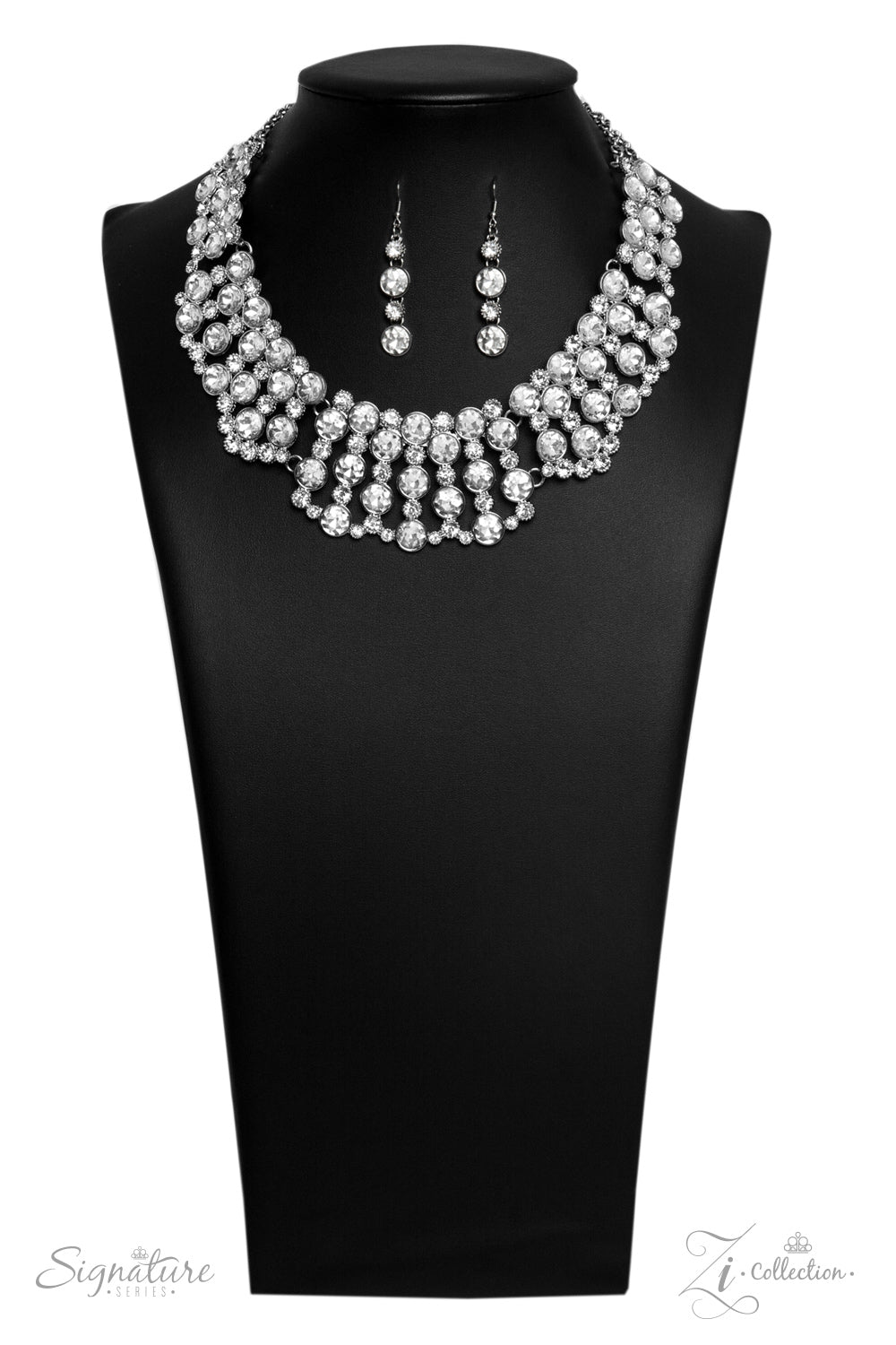 Paparazzi The Heather - 2019 Zi Collection White Necklace - Pusher P