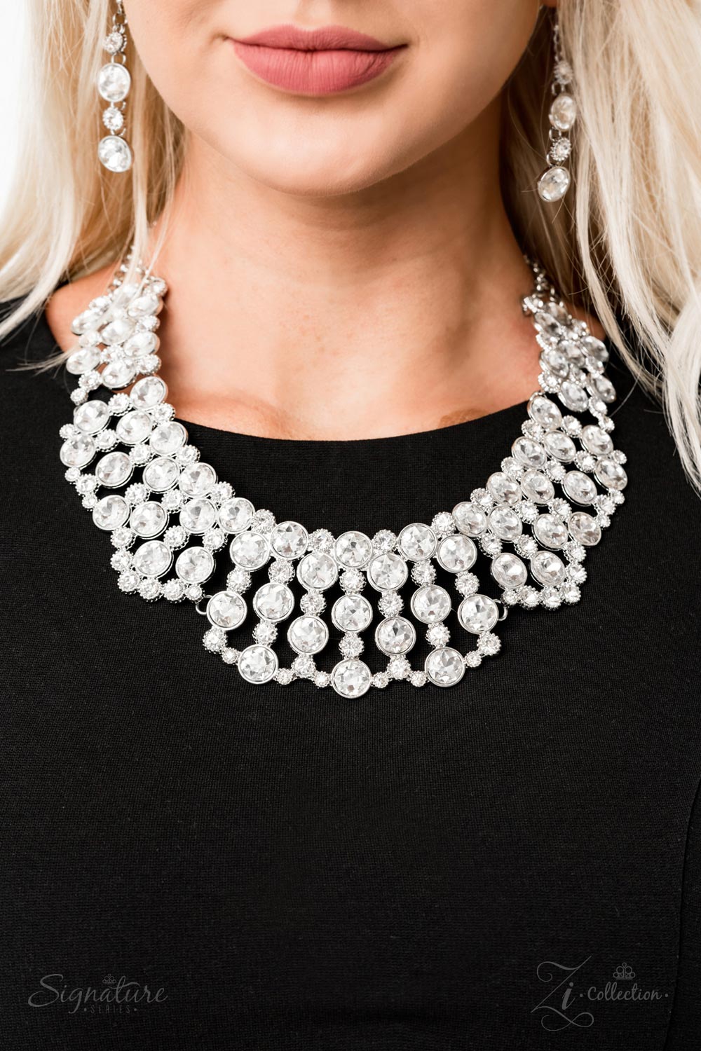 Paparazzi The Heather - 2019 Zi Collection White Necklace - Pusher P