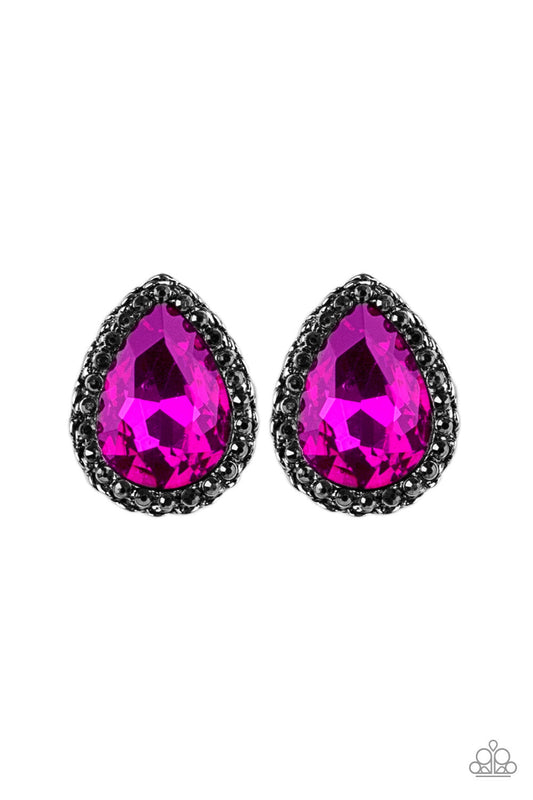 Paparazzi Dare To Shine - Pink Post Earrings - Pusher P