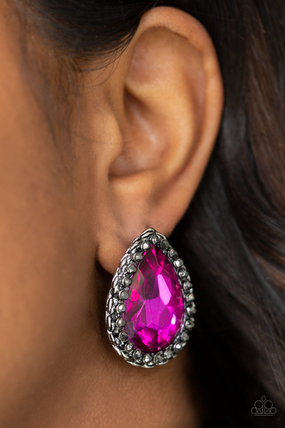 Paparazzi Dare To Shine - Pink Post Earrings - Pusher P