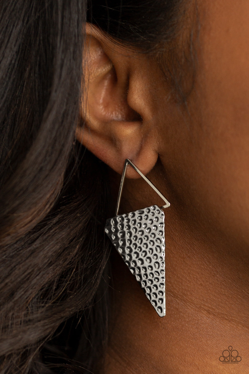 Paparazzi Have A Bite - Silver Earrings - Pusher P