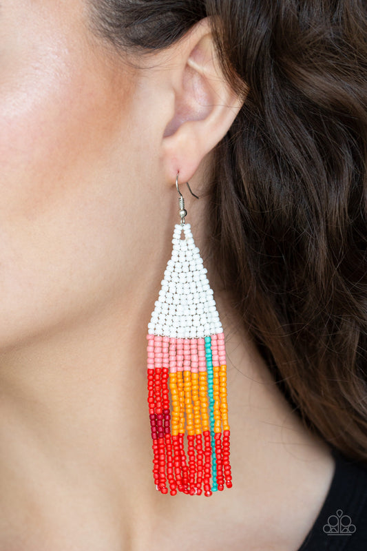 Paparazzi Beaded Boho - White