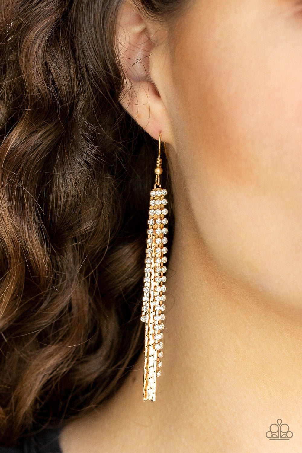 Paparazzi Red Carpet Bombshell - Gold Earrings - Pusher P