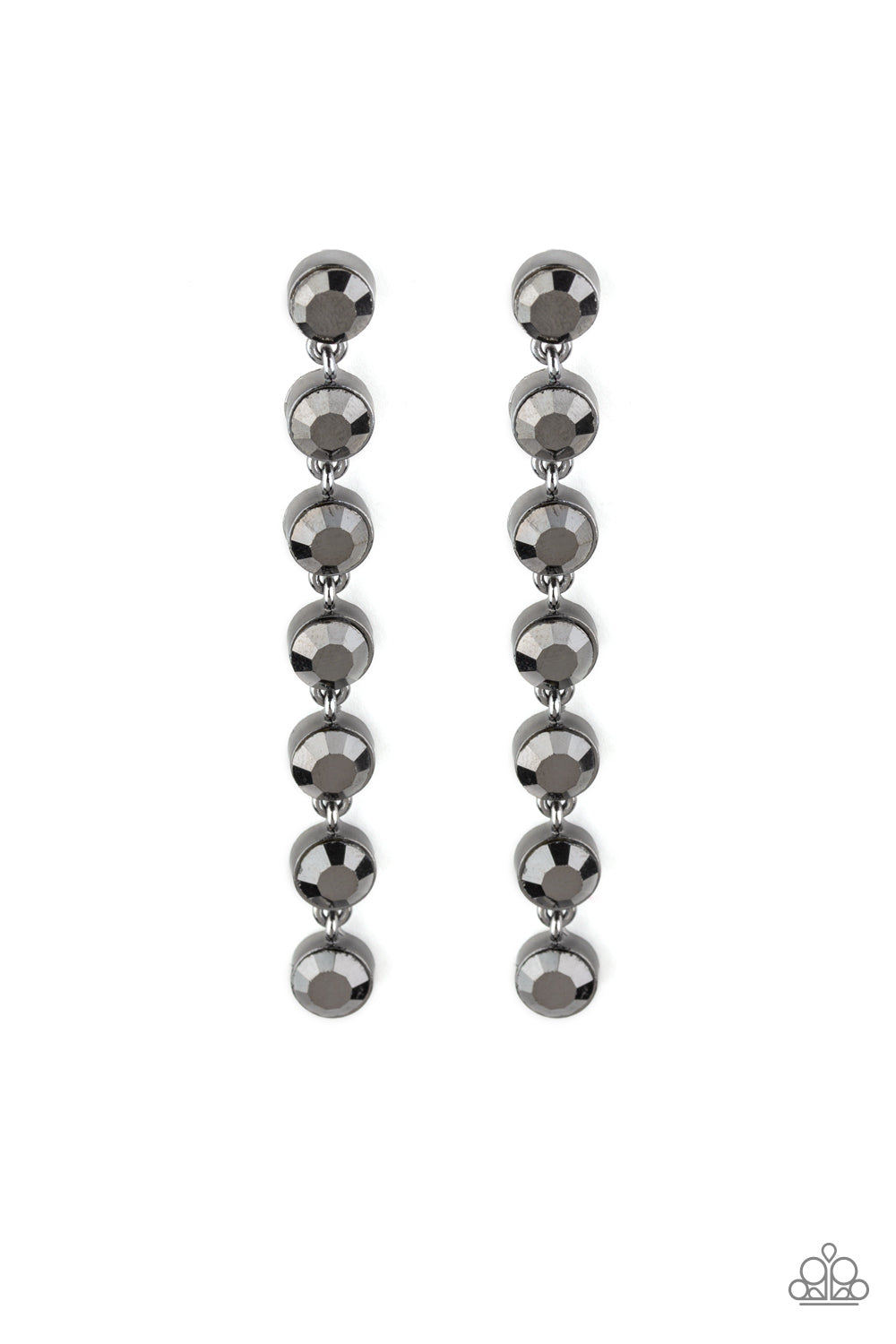 Paparazzi Dazzling Debonair - Black Earrings - Pusher P