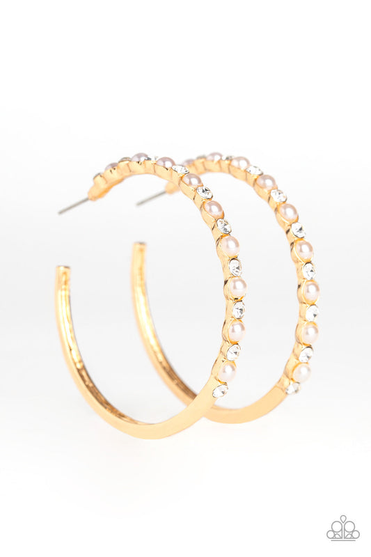 Paparazzi A Sweeping Success - Gold Hoop Earrings - Pusher P