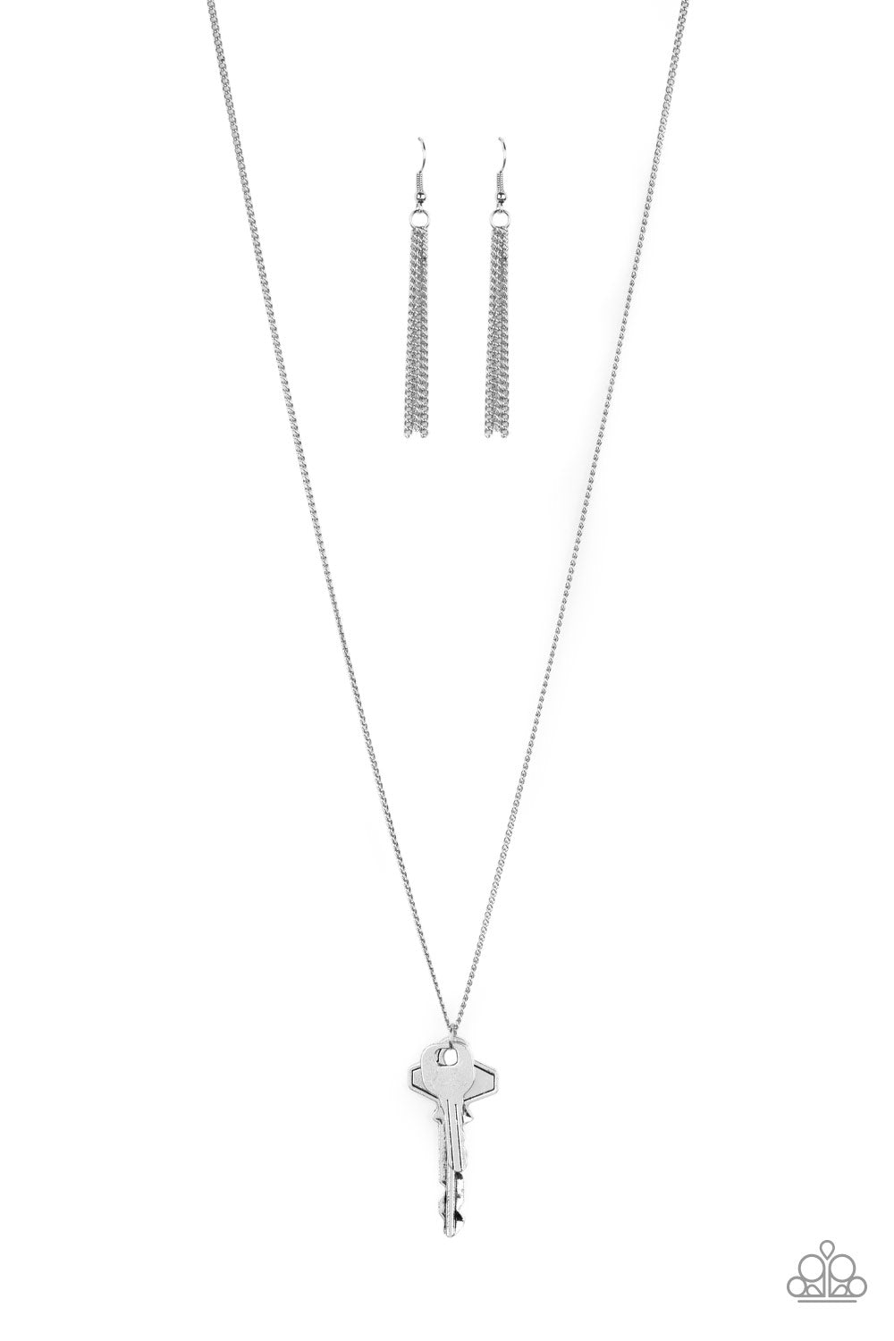 Paparazzi The Keynoter - Silver Necklace - Inspirational Jewelry