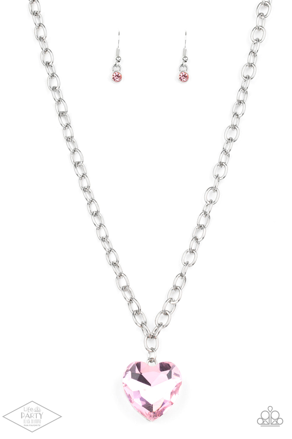 Paparazzi Flirtatiously Flashy - Pink Necklace - Pusher P