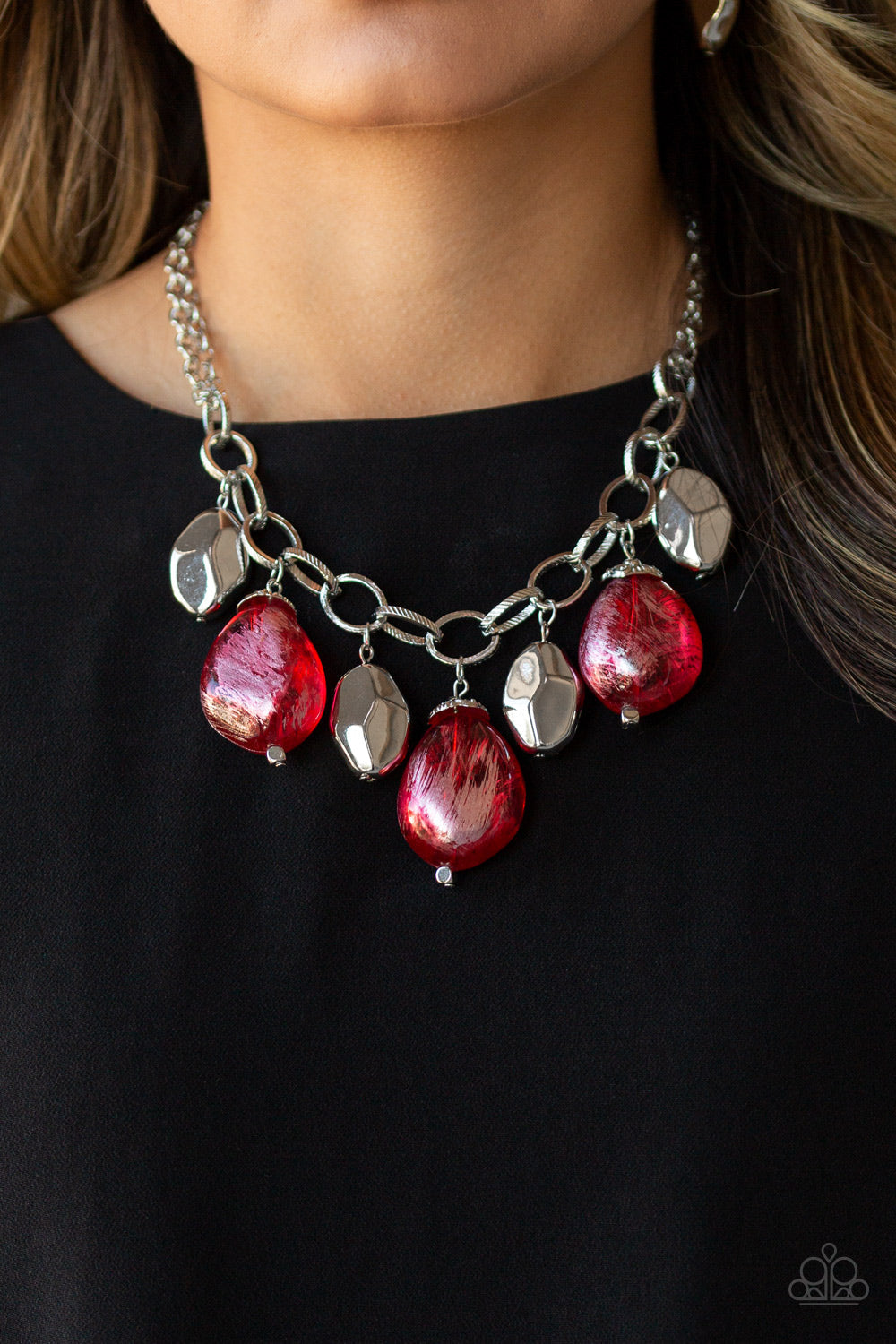 Paparazzi Looking Glass Glamorous - Red - Pusher P