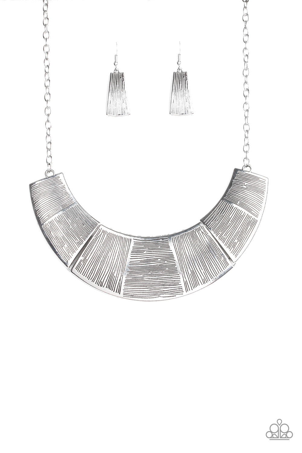 Paparazzi More Roar - Silver Necklace - Pusher P