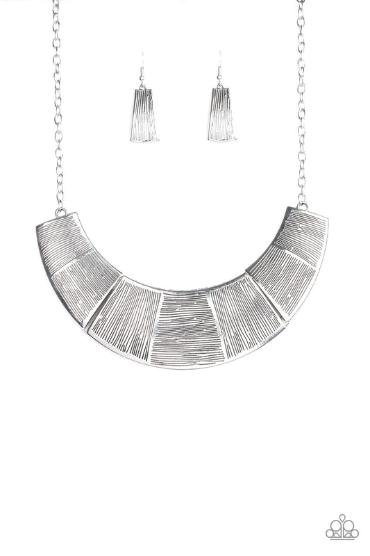 Paparazzi More Roar - Silver Necklace - Pusher P