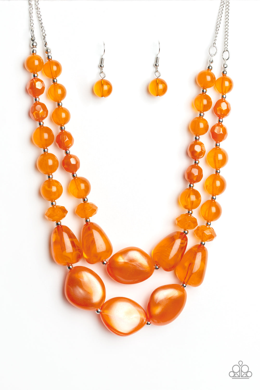Paparazzi Beach Glam - Orange Necklace - Pusher P