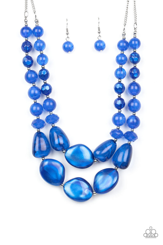 Paparazzi Beach Glam - Blue Necklace - Pusher P
