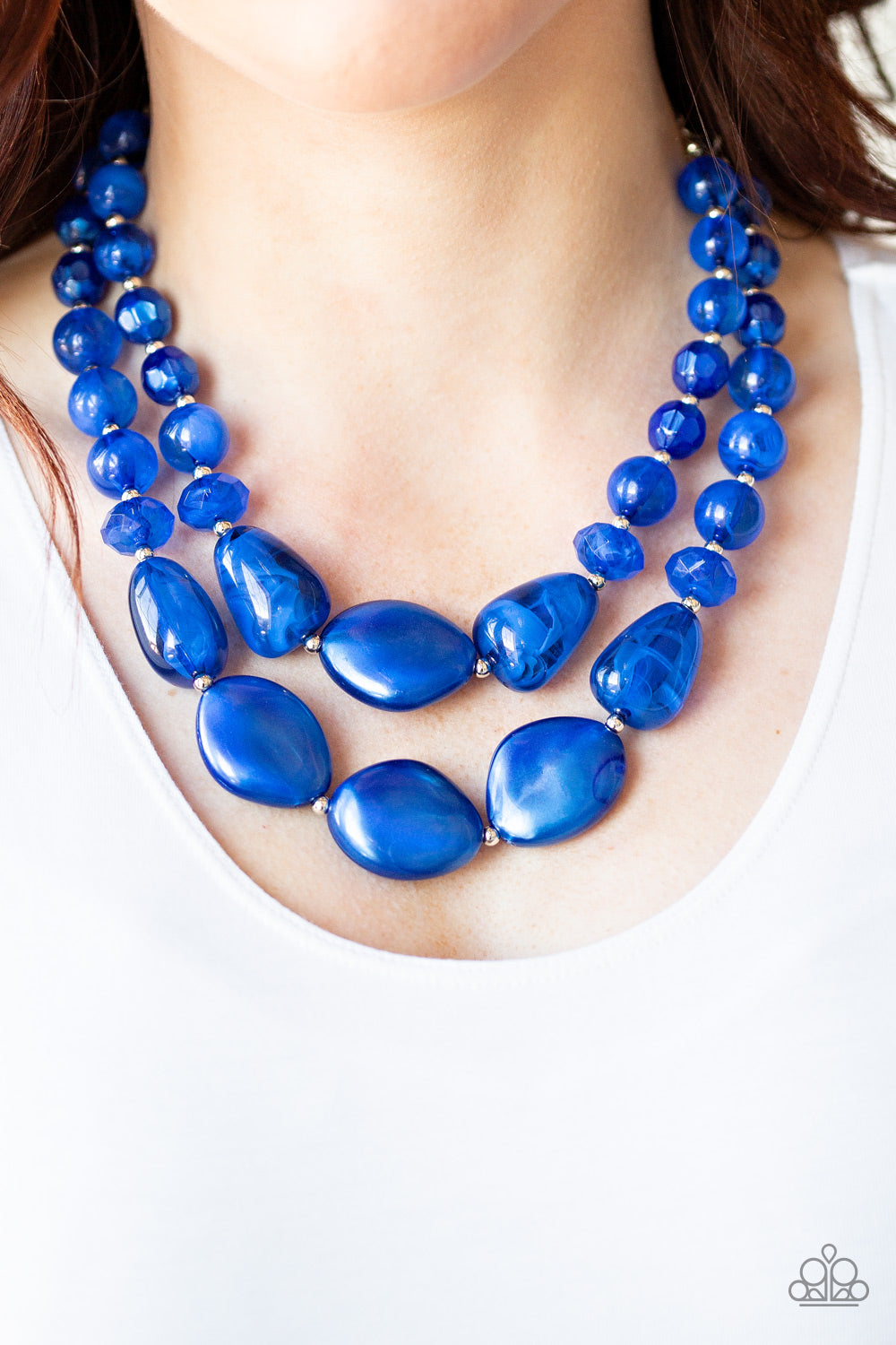 Paparazzi Beach Glam - Blue Necklace - Pusher P