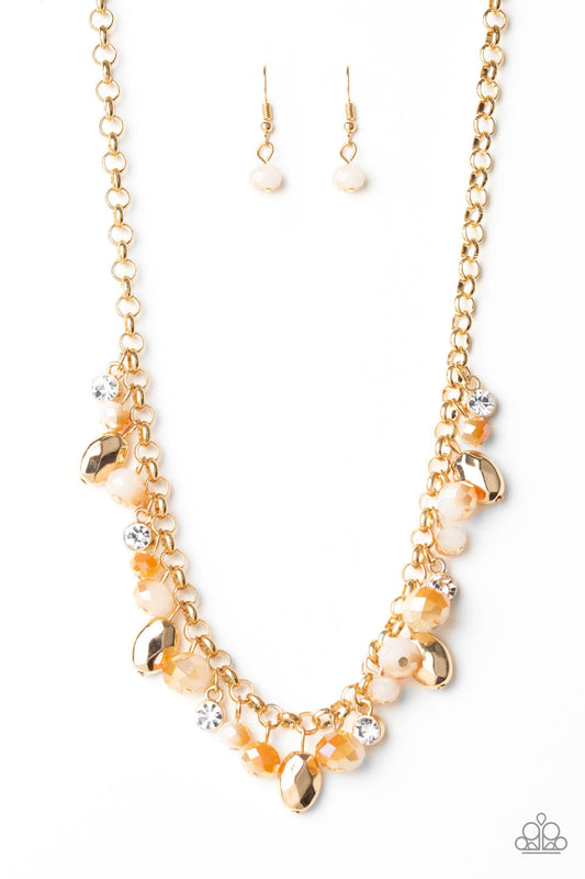 Paparazzi Downstage Dazzle - Gold Necklace - Pusher P