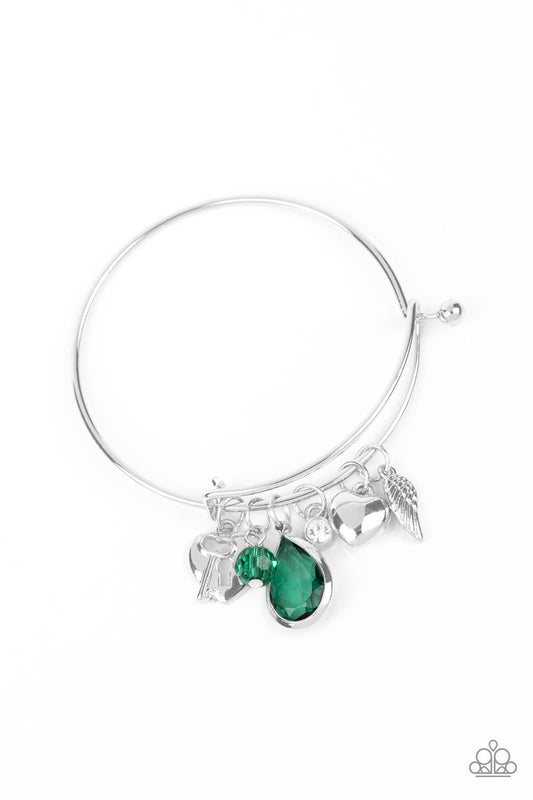 Paparazzi Heart of BOLD - Green Bracelet - Pusher P