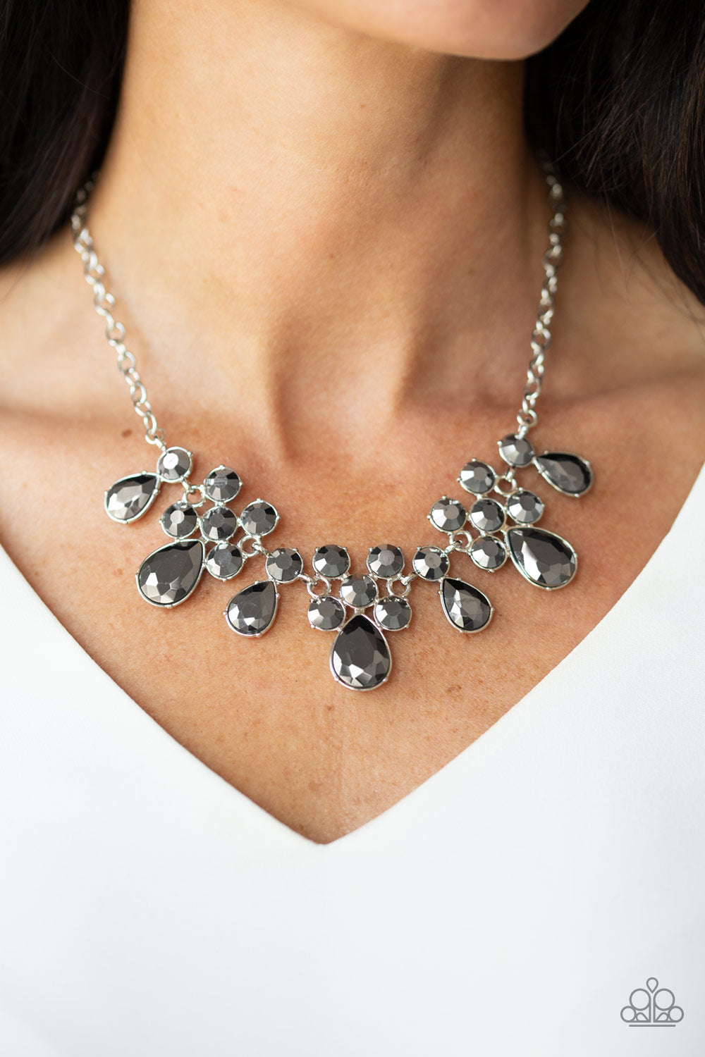 Paparazzi Debutante Drama - Silver Necklace - Pusher P