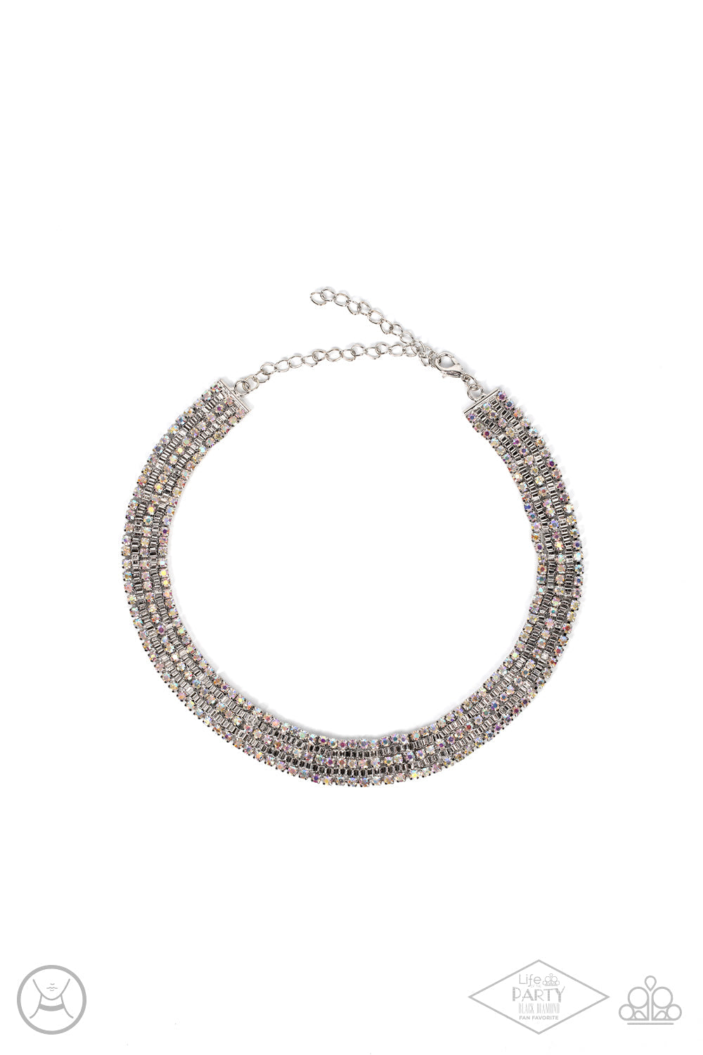 Paparazzi Full REIGN - Multi Choker Necklace - Pusher P
