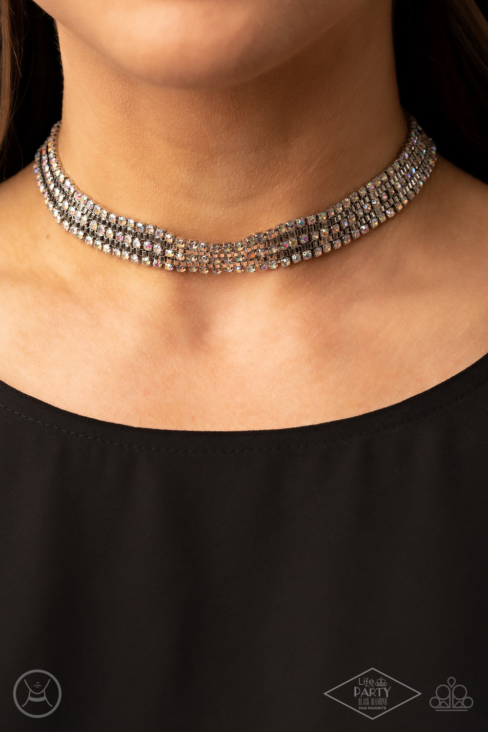 Paparazzi Full REIGN - Multi Choker Necklace - Pusher P