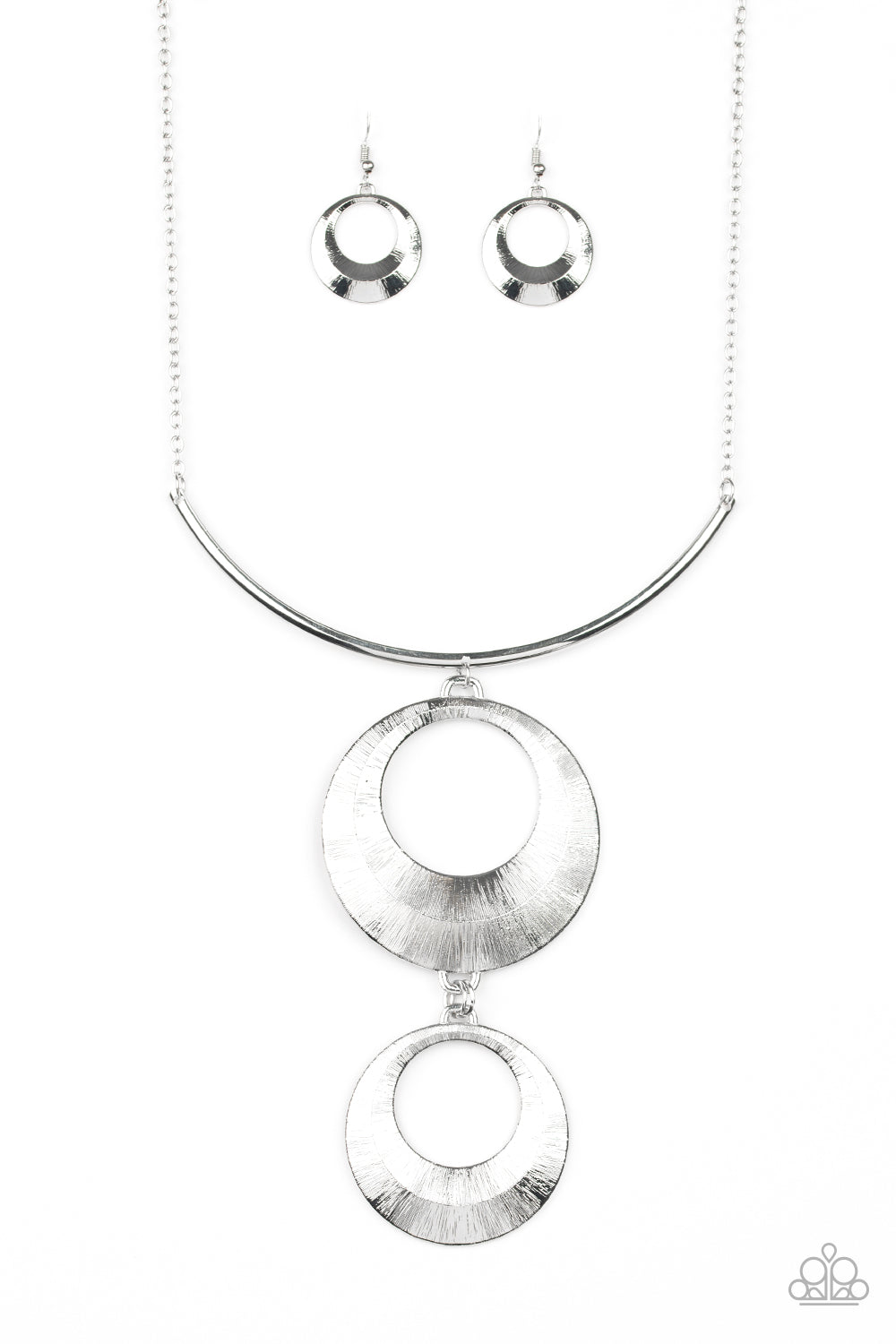 Paparazzi Egyptian Eclipse - Silver Rod Necklace