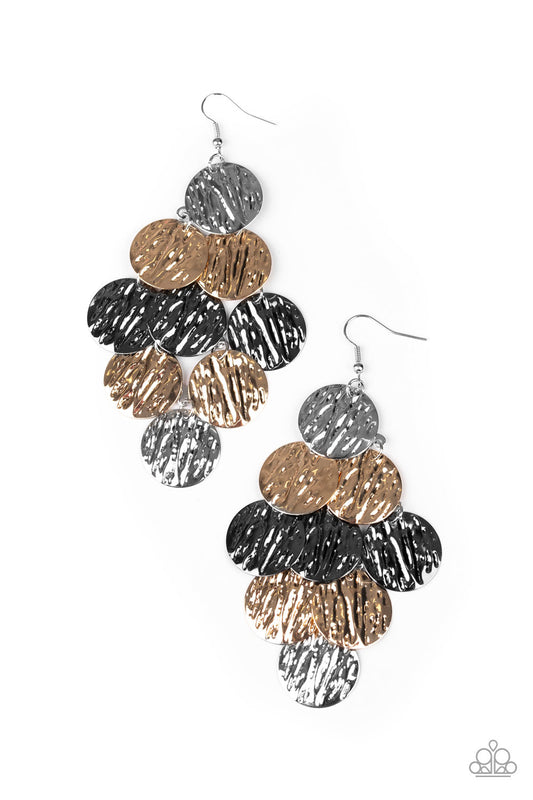 Paparazzi Uptown Edge - Multi Earrings - Pusher P