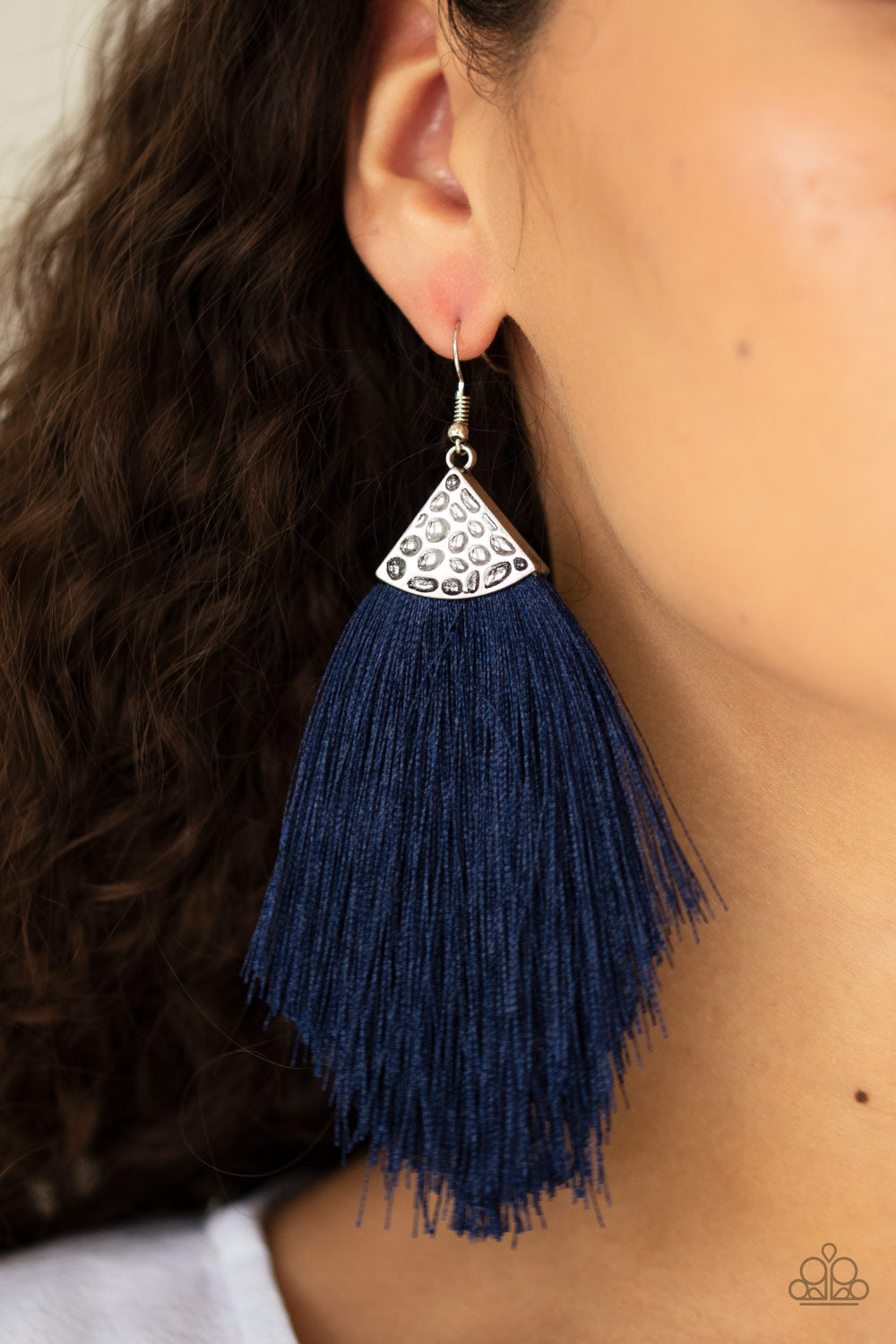Paparazzi Tassel Tempo - Blue Earrings - Pusher P