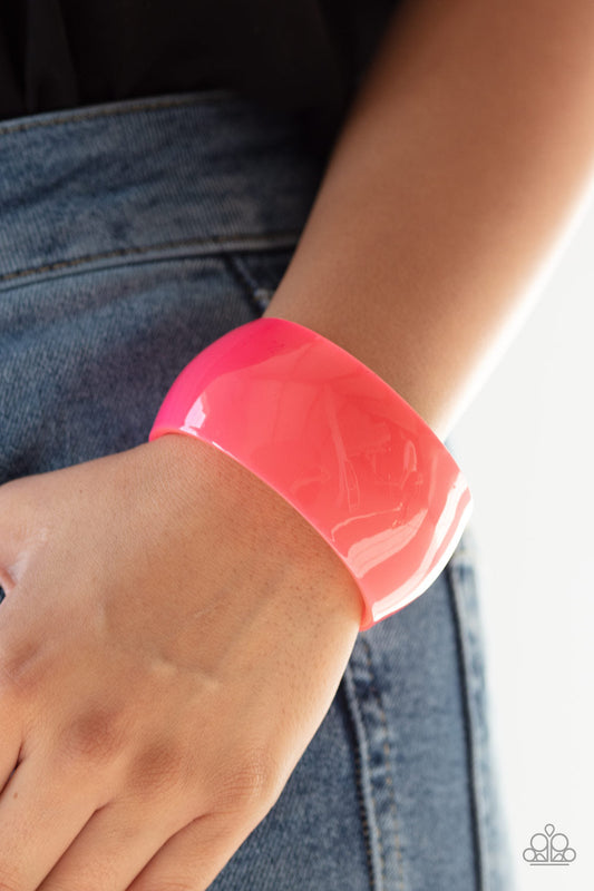 Paparazzi Fluent in Flamboyance - Pink Bracelet - Pusher P